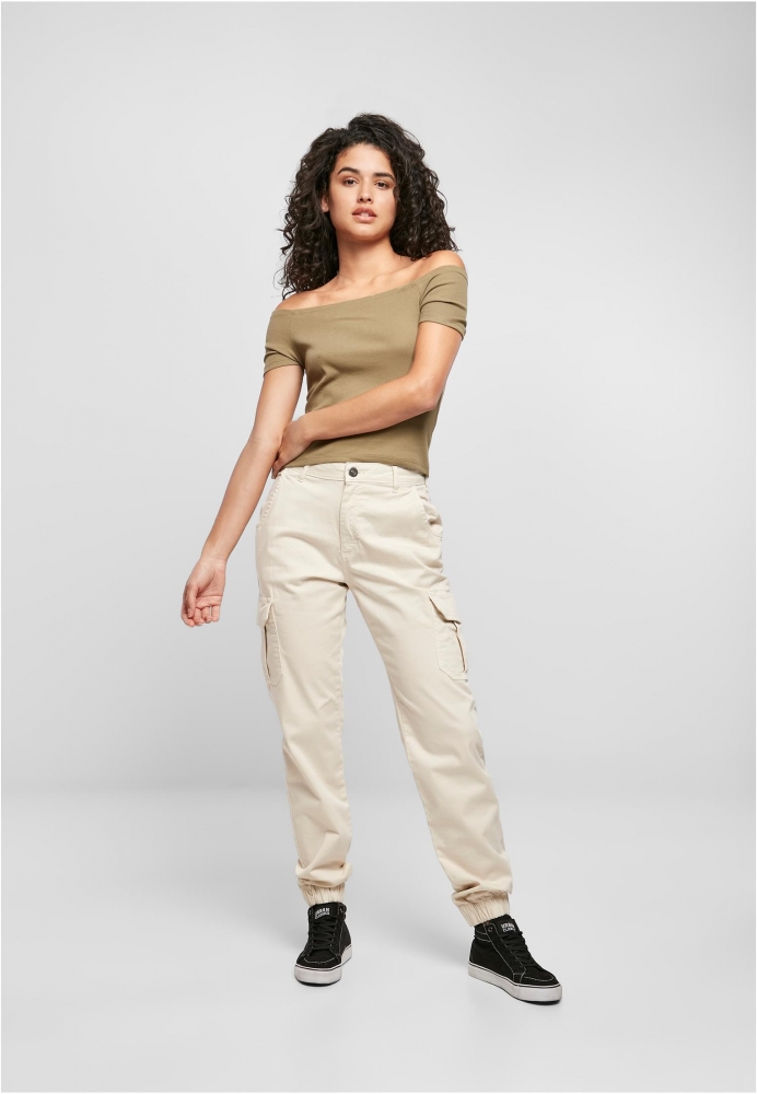 Pantaloni talie inalta Cargo dama Urban Classics