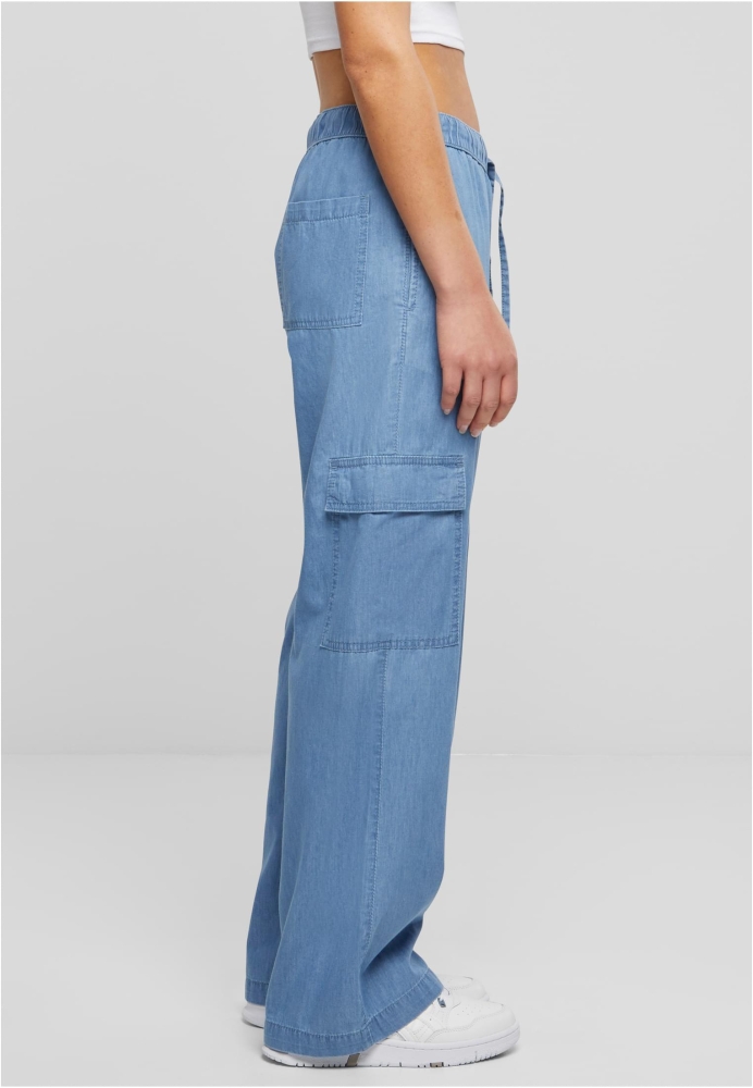 Pantaloni Light Denim Cargo dama Urban Classics