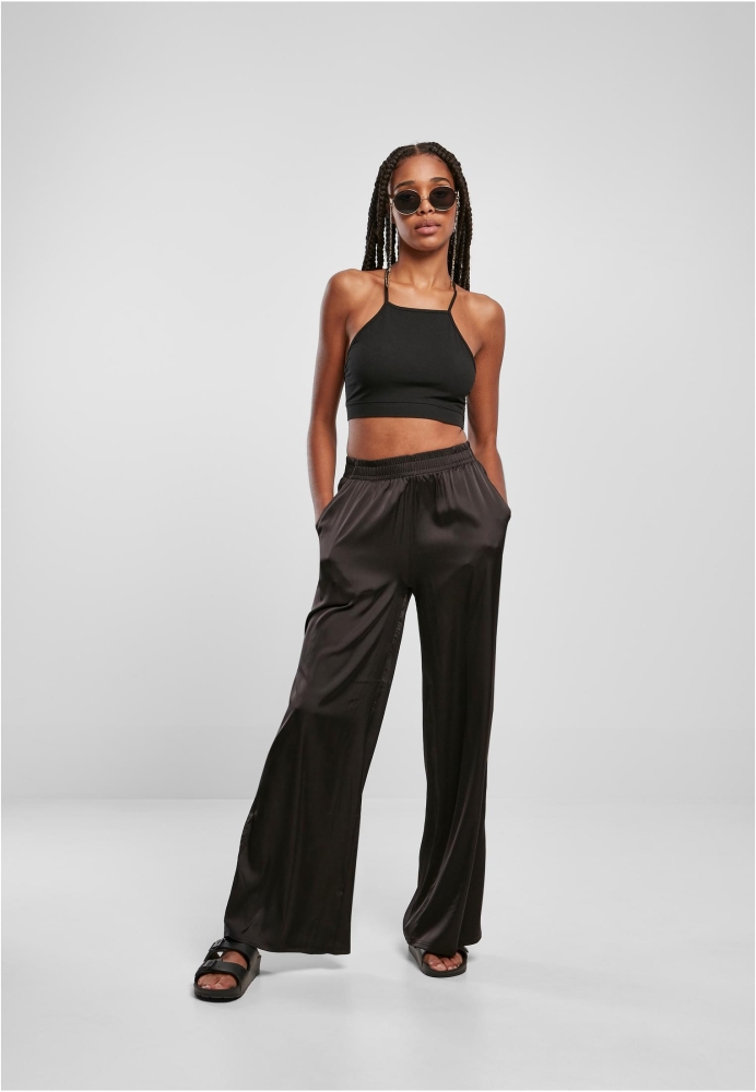 Pantaloni Satin Wide Leg dama Urban Classics