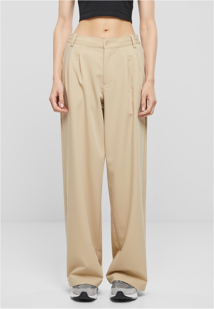 Pantaloni Ultra Wide Pleat-Front dama Urban Classics