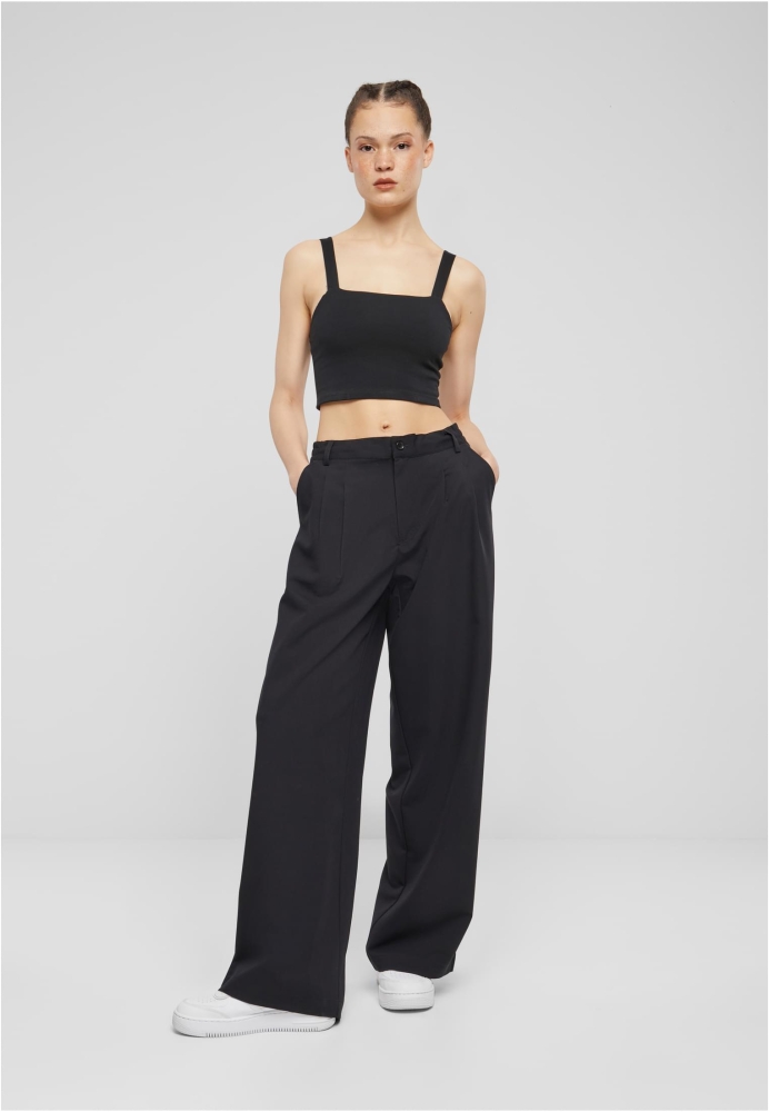 Pantaloni Ultra Wide Pleat-Front dama Urban Classics