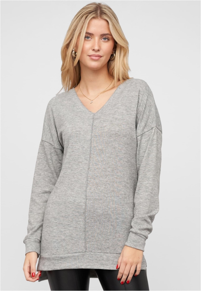 Oversized Sweater V-Neck Pullover Cloud5ive