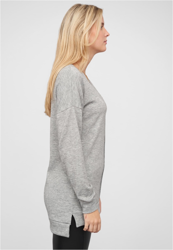 Oversized Sweater V-Neck Pullover Cloud5ive