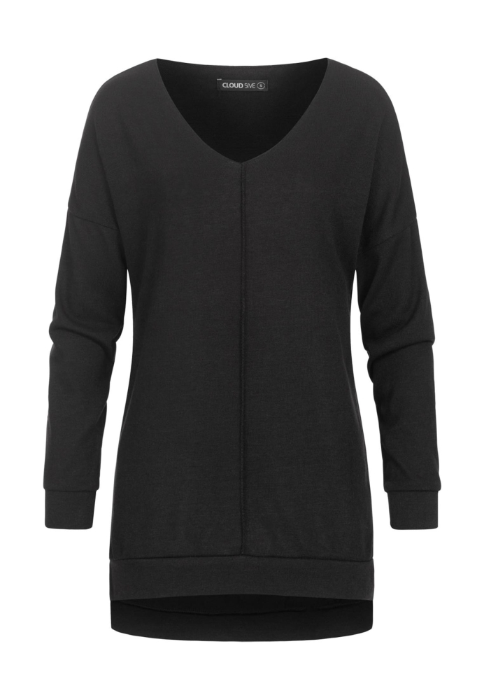 Oversized Sweater V-Neck Pullover Cloud5ive