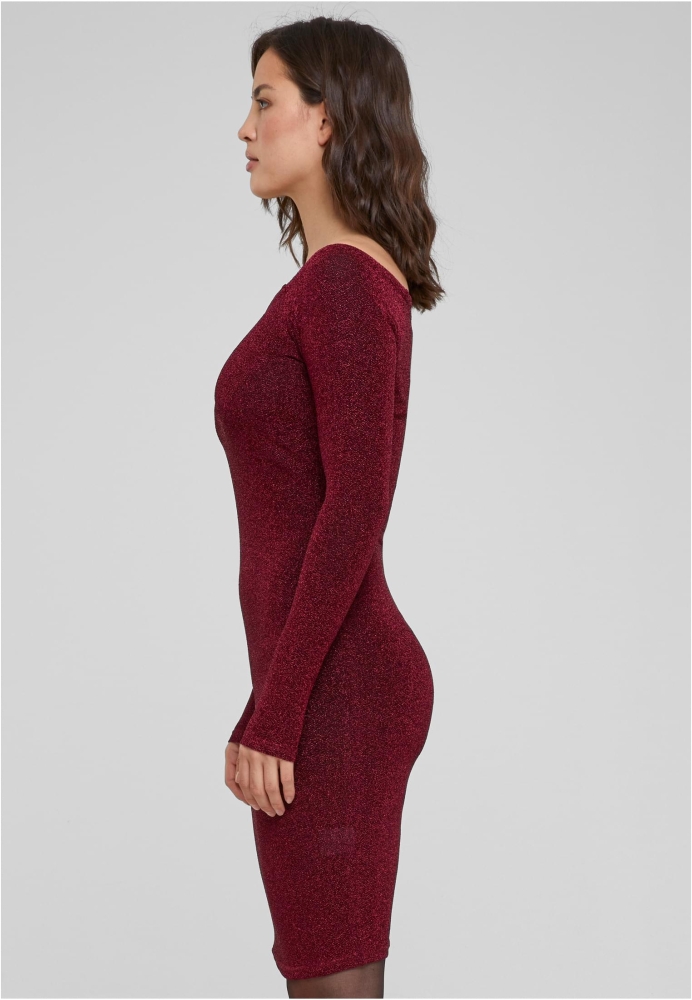 Rochie Off Shoulder Longsleeve Glitter dama Urban Classics