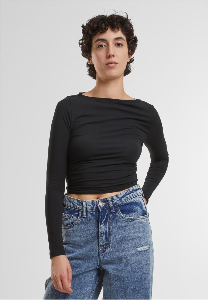 Ruffled Super Slim Longsleeve dama Urban Classics