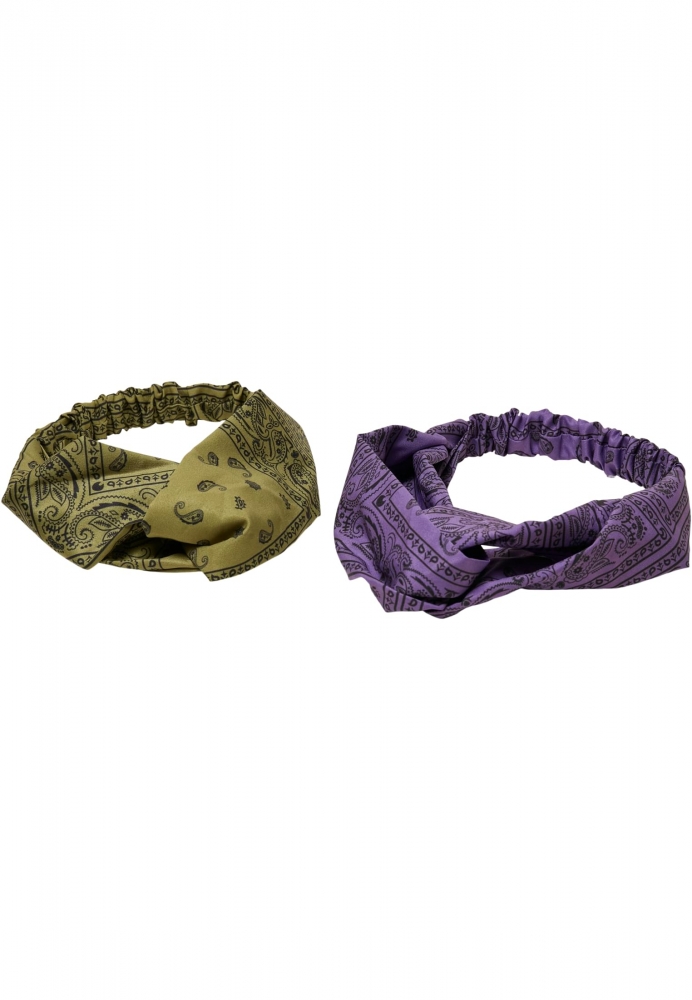 Bandana casual Print Headband 2-Pack Urban Classics