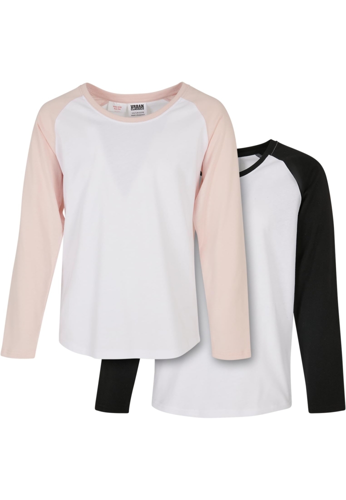 Girls Contrast Raglan Longsleeve 2-Pack Urban Classics