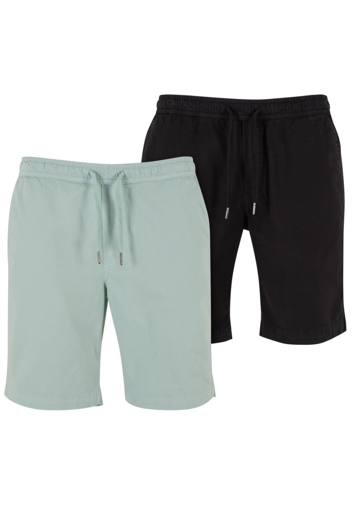 Stretch Twill Joggshorts 2-Pack Urban Classics