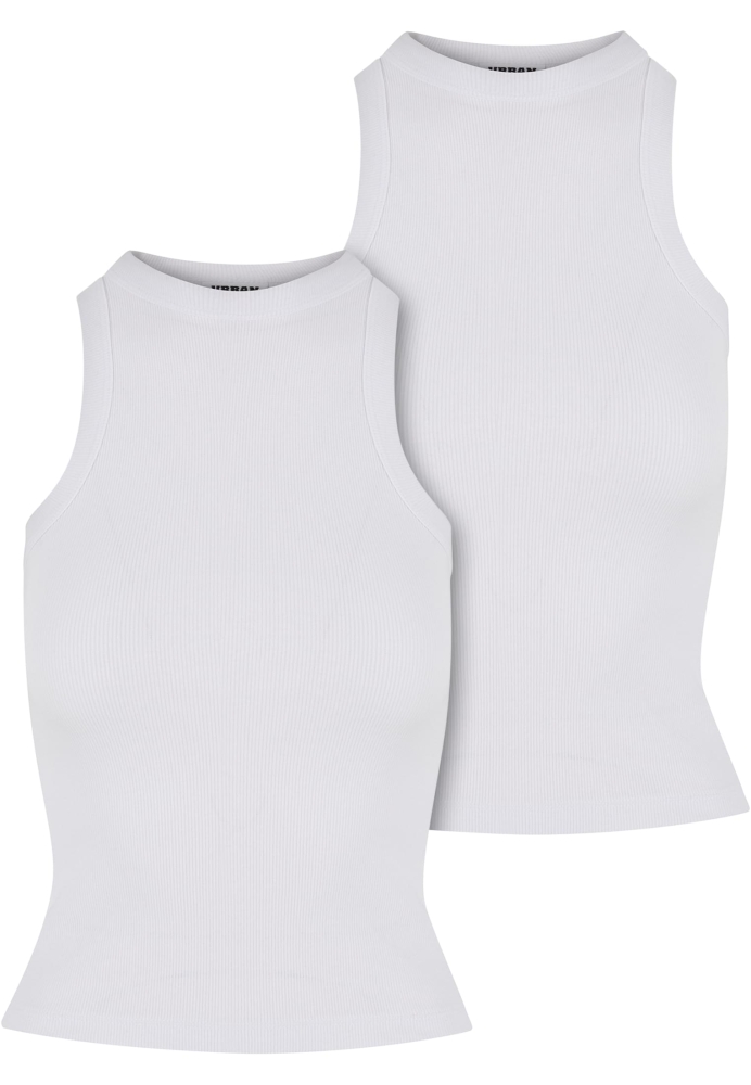 Top Racer Back Rib 2-Pack dama Urban Classics