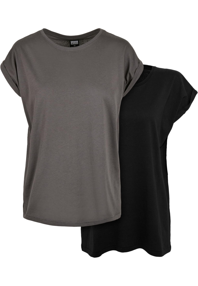 Tricou Extended Shoulder 2-Pack dama Urban Classics