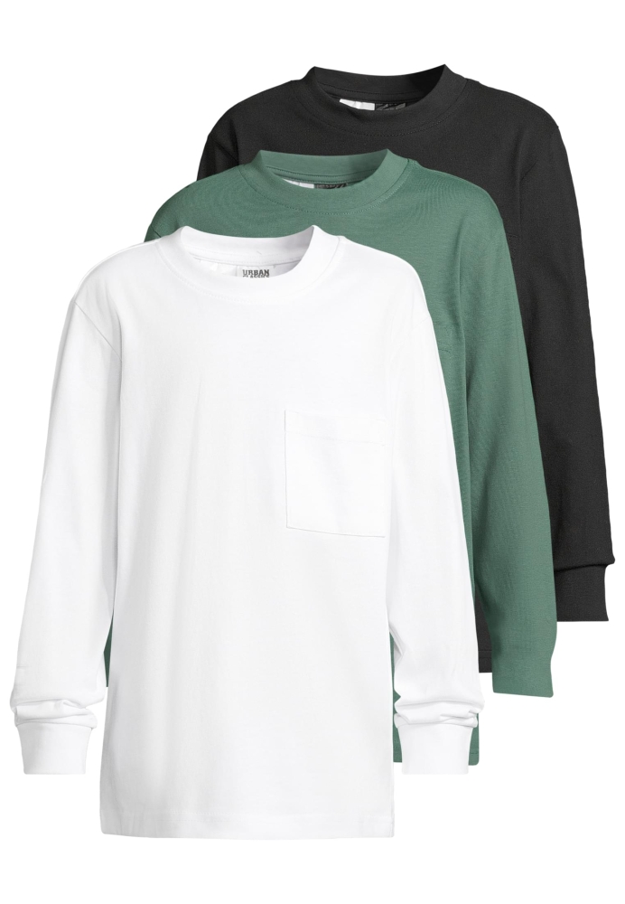 Boys Heavy Oversized Pocket Longsleeve 3 Pack Urban Classics