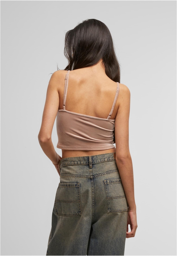 Top Short Velvet dama Urban Classics