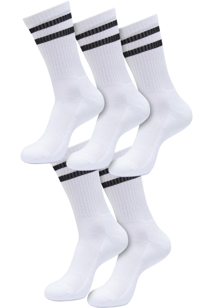 Sosete casual Double Stripe 5-Pack Urban Classics