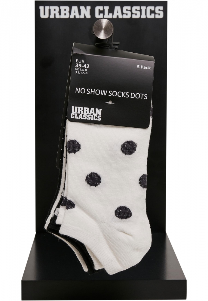 Sosete casual No Show Dots 5-Pack Urban Classics