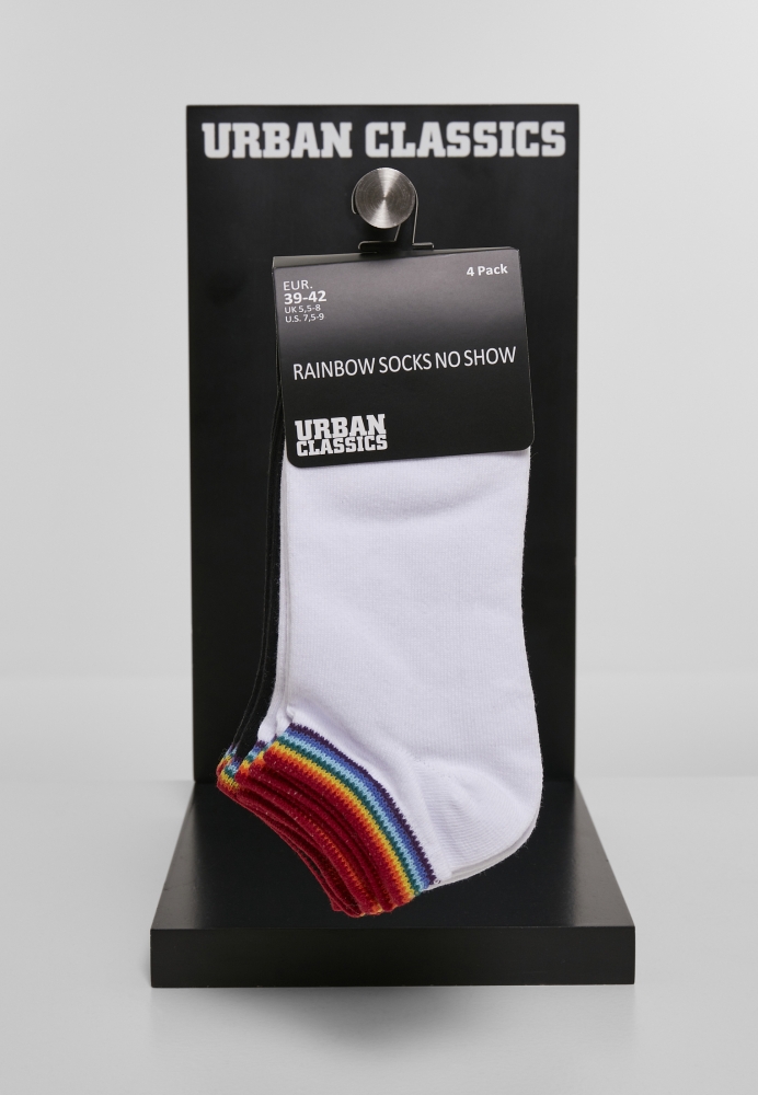 Sosete casual Rainbow No Show 4-Pack Urban Classics