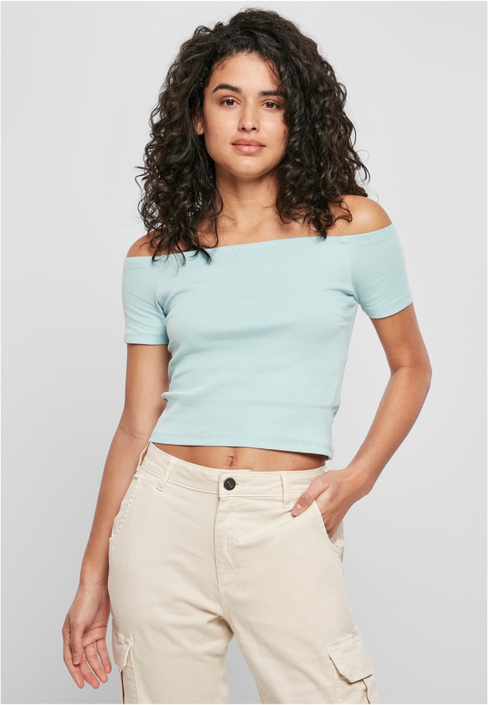 Tricou Off Shoulder Rib dama Urban Classics