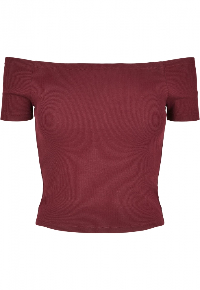 Tricou Off Shoulder Rib dama Urban Classics