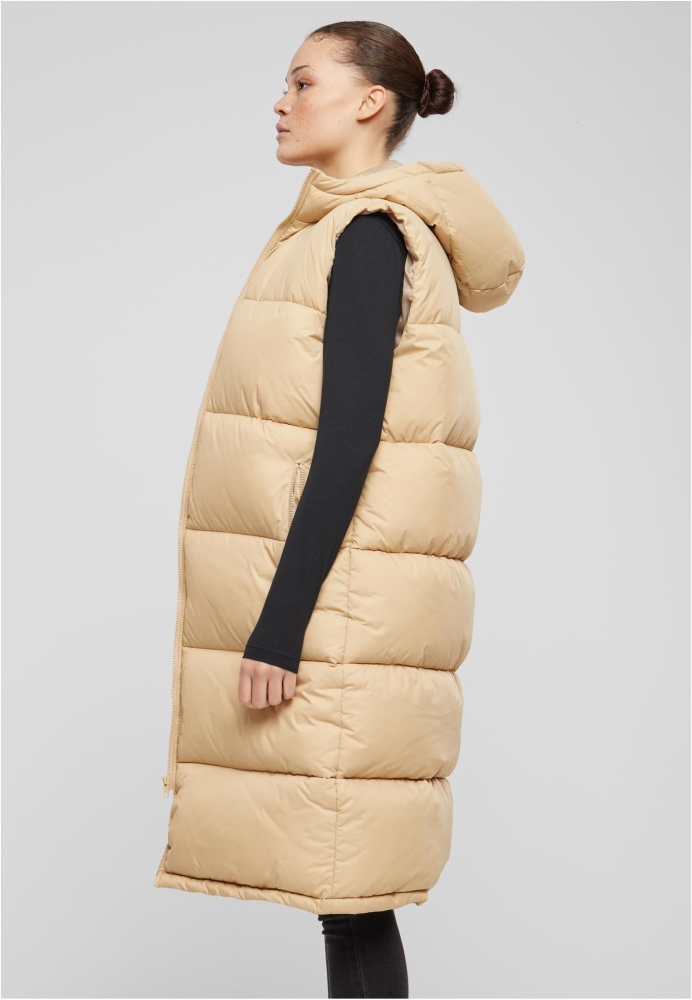 Vesta casual Long Hooded Puffer dama Urban Classics